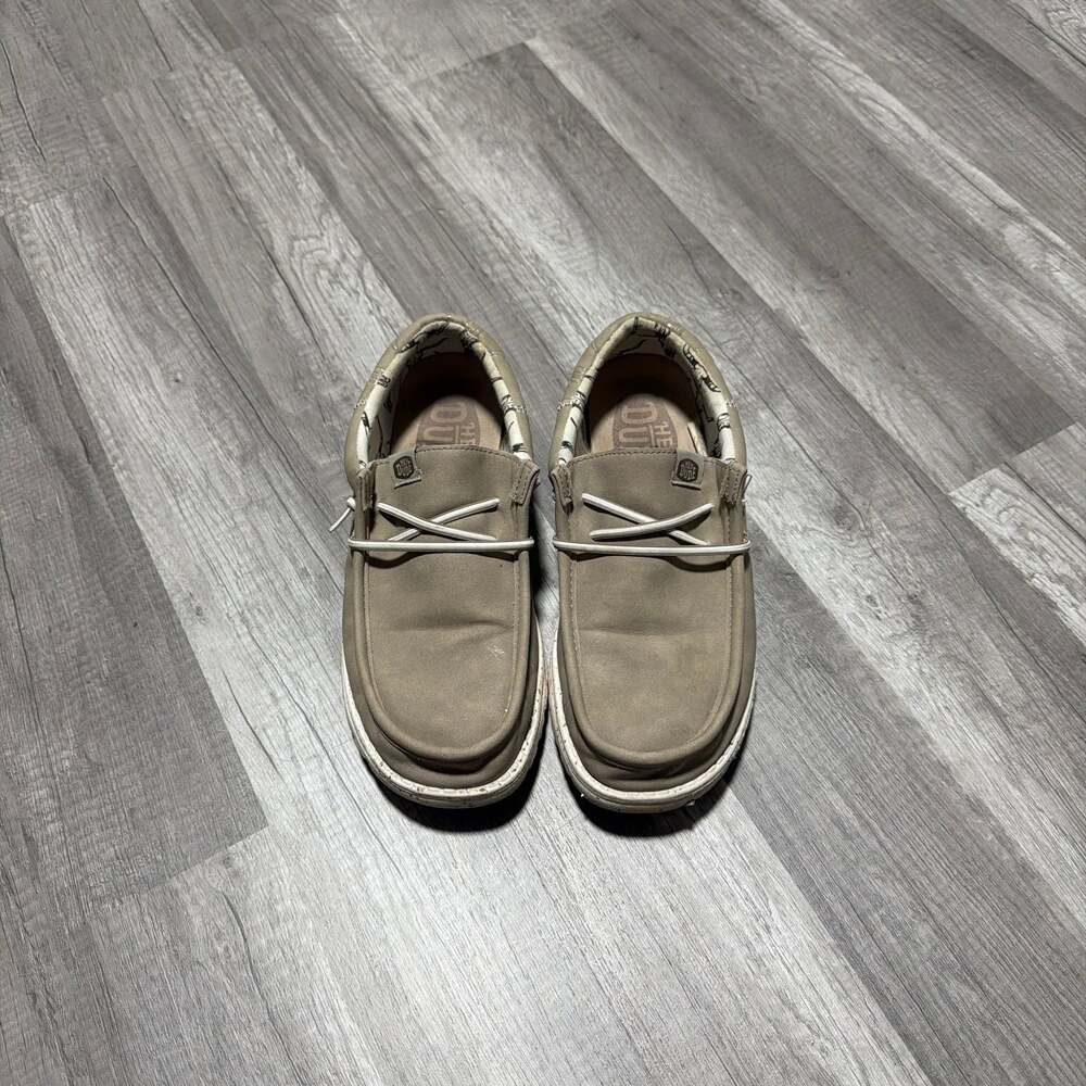 HEYDUDE Wally Stretch Slip-On Loafers in Beige